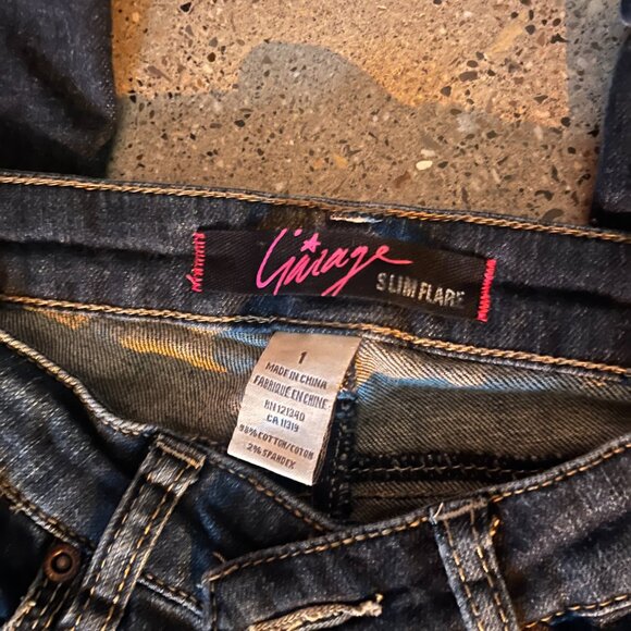 Vintage garage flared jeans, xs - Picture 5 of 5